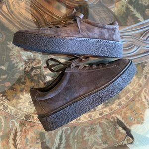 New Vince Neela Suede Lace-Up Platform Sneakers